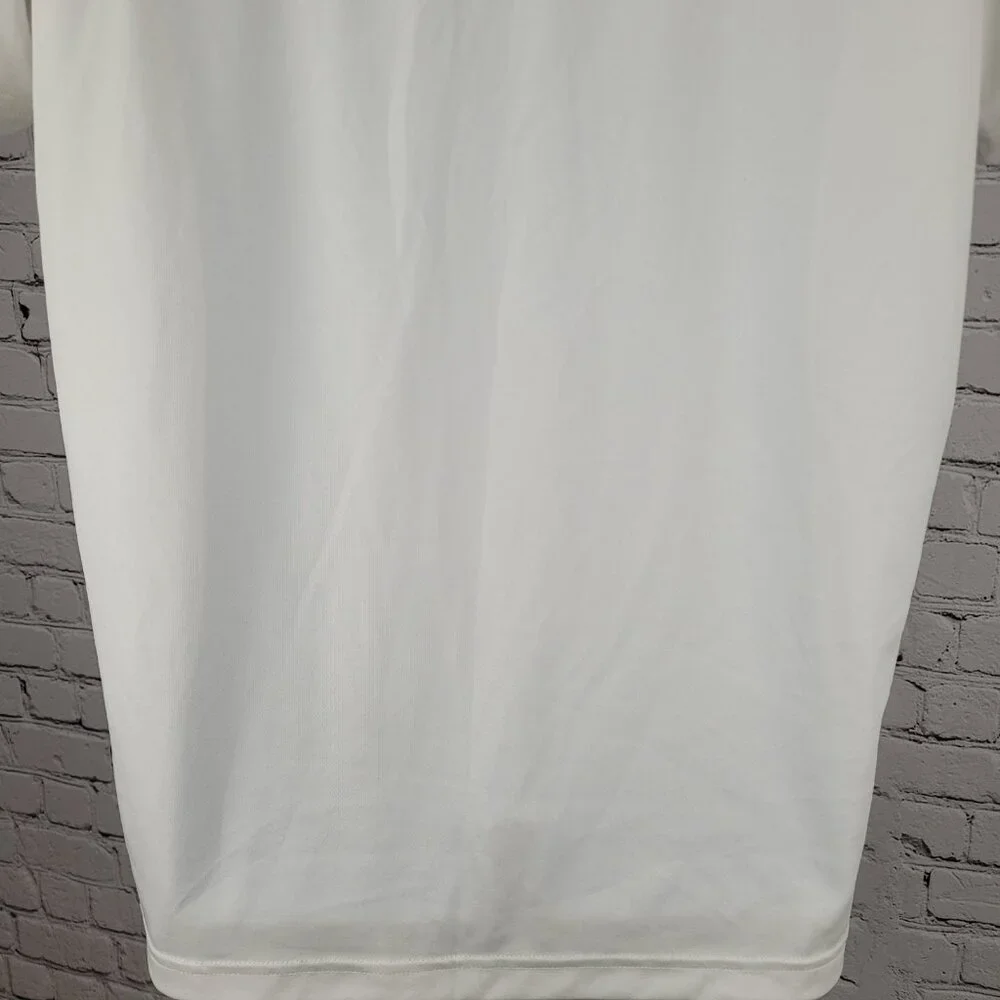 Adidas Golf Atlanta Motor Speedway White Lightweight Polo Shirt Size Large L